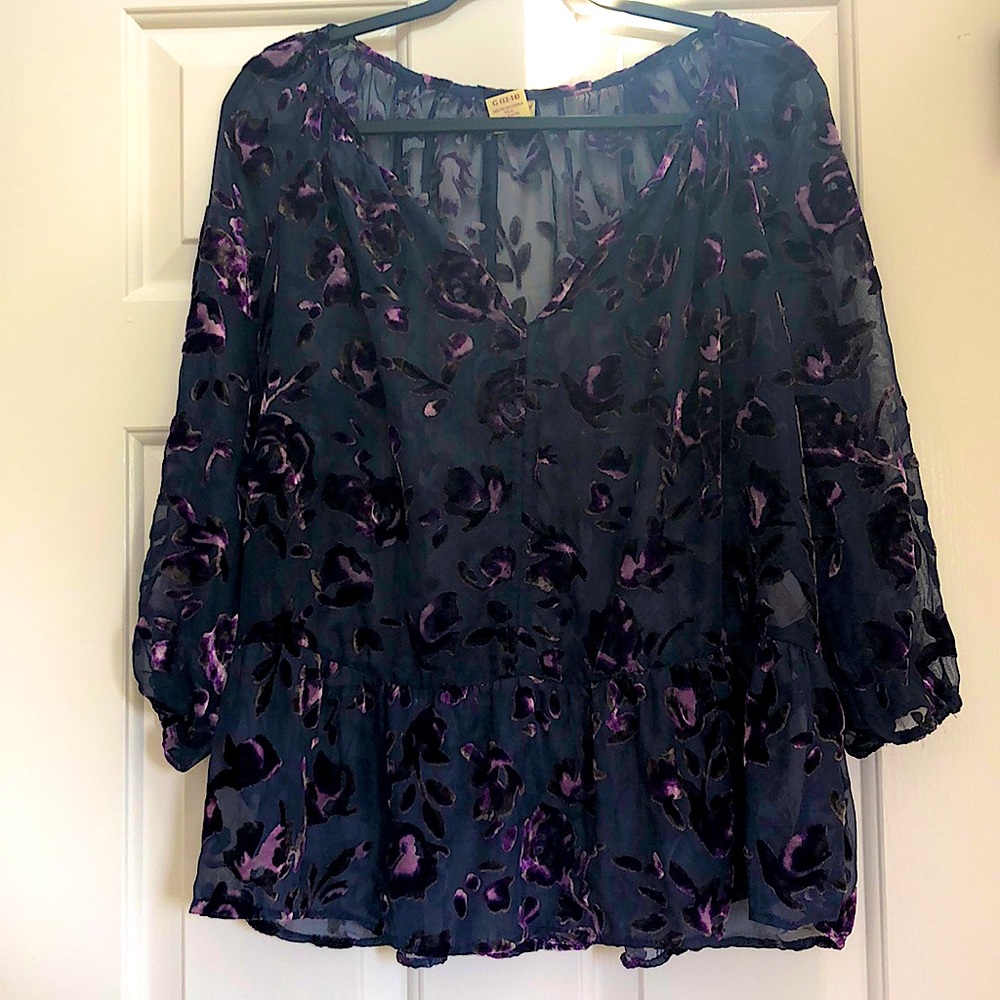 Women’s Floral Blouse (size L)